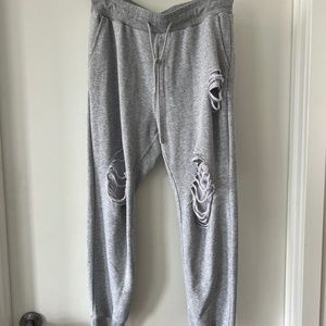 White Birch Distressed Jogger